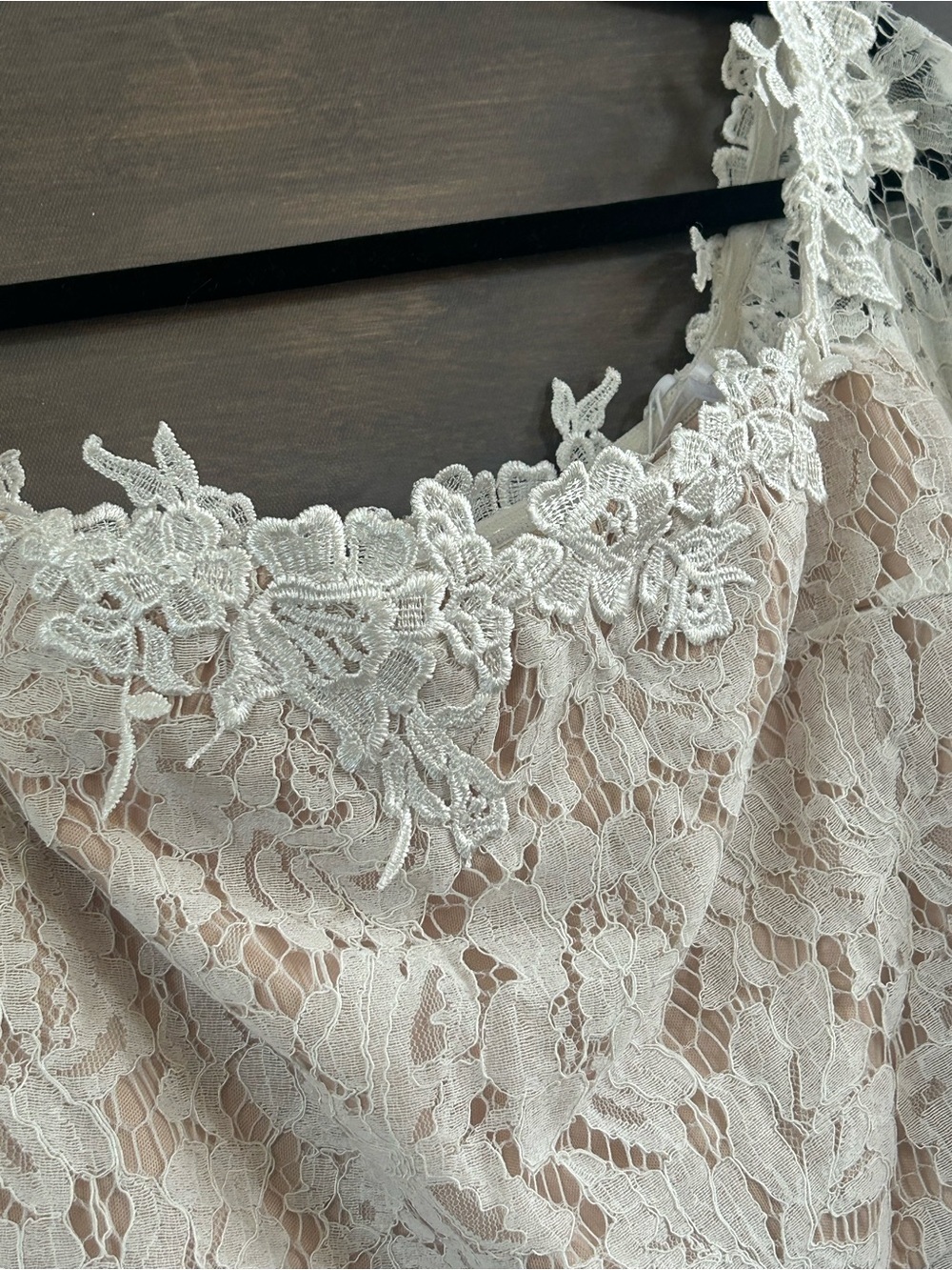NWT Lulus Romance Dreamer White Lace Off-the-Shoulder Maxi Dress - Picture 12 of 12